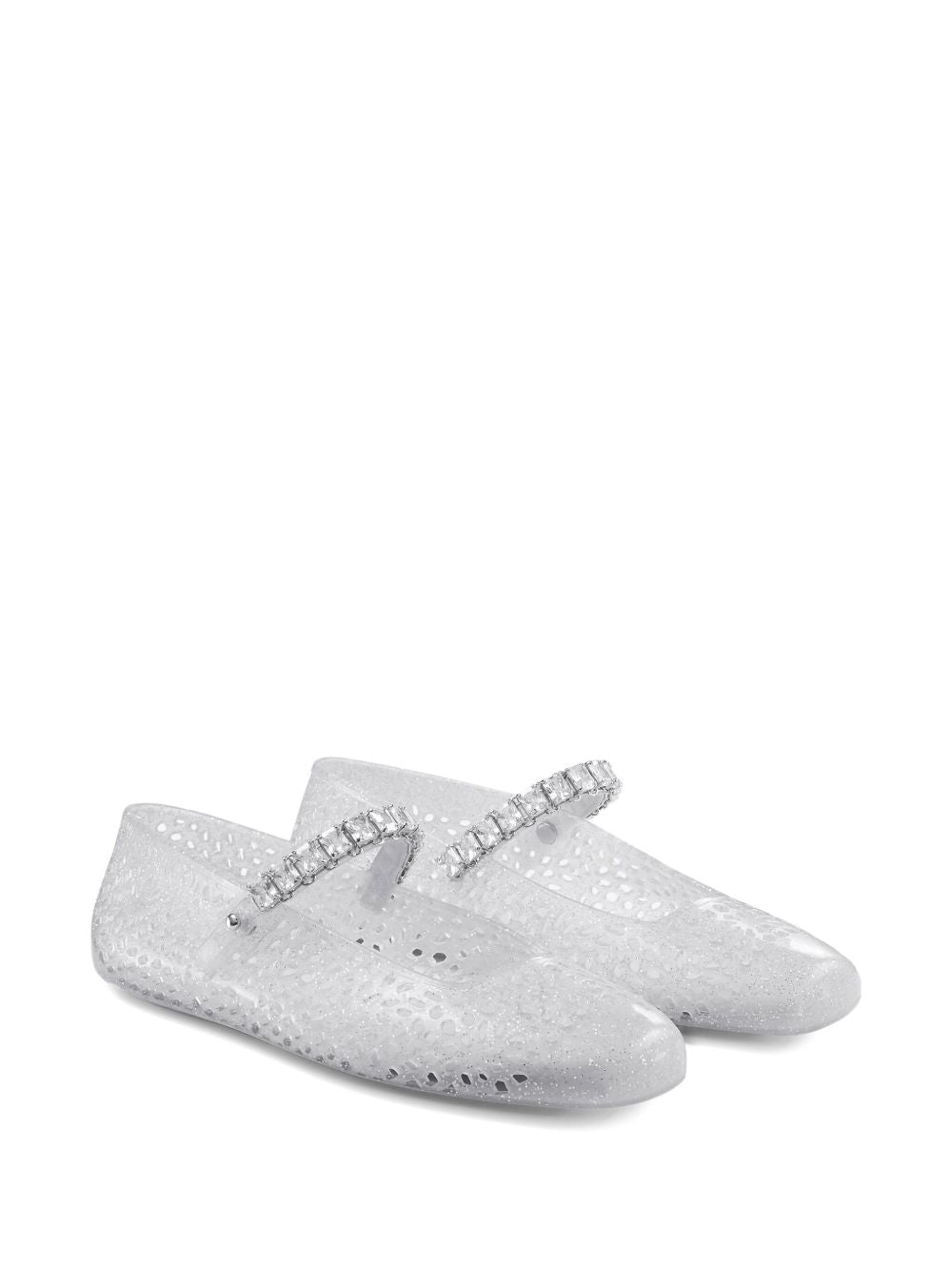 JIMMY CHOO Flat shoes SILVER SILVER