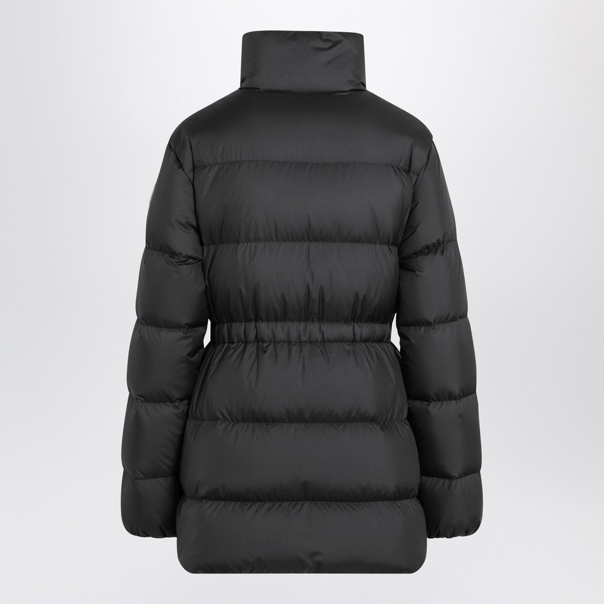 Moncler Black Down Brossette Jacket with Fitted Waist Black