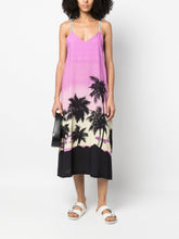 Palm Angels Sunset-Print Midi Dress in Purple