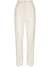 Dolce & Gabbana Floral-lace Trousers White