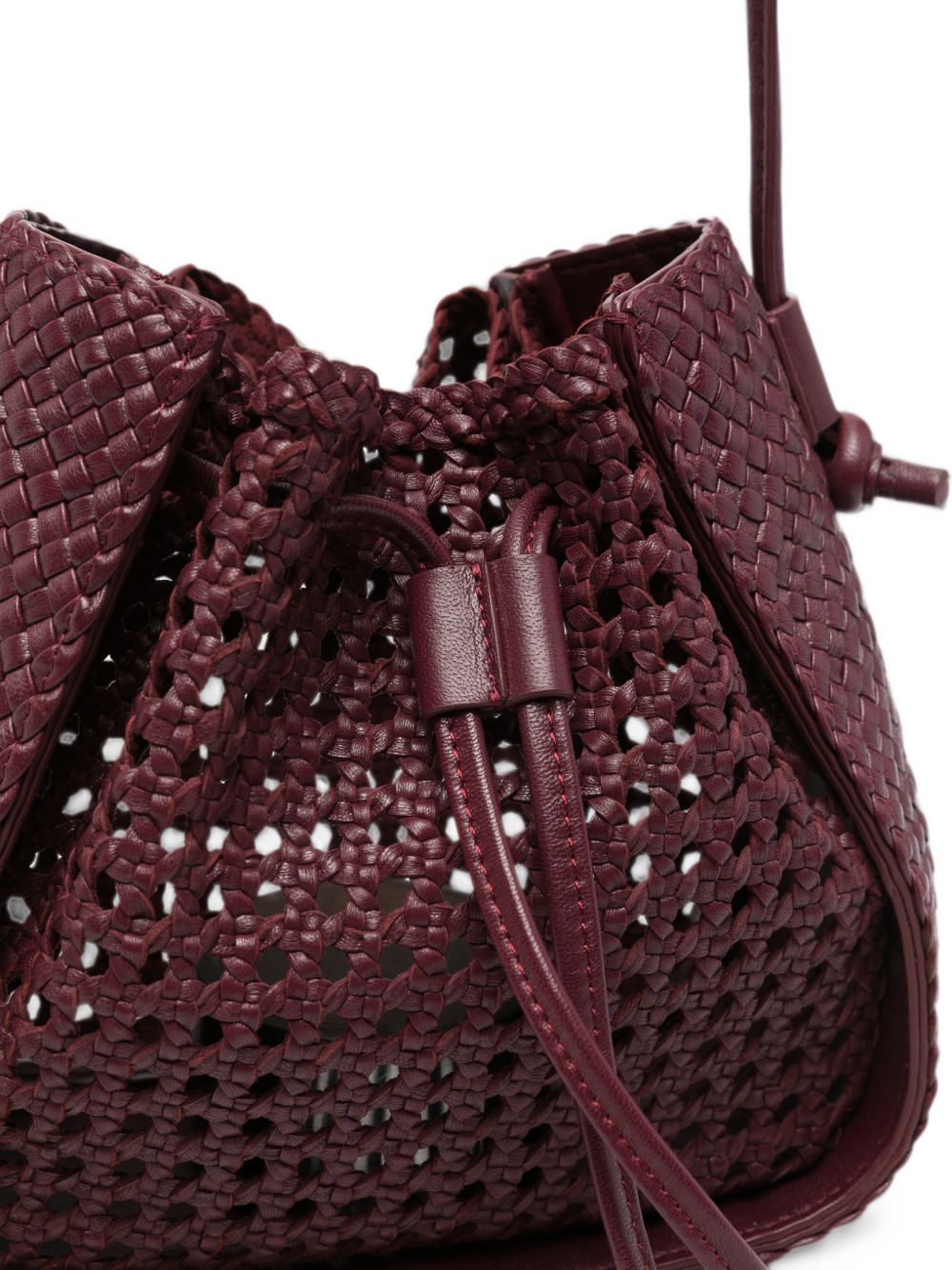 Forte Forte Woven Leather Bag RED