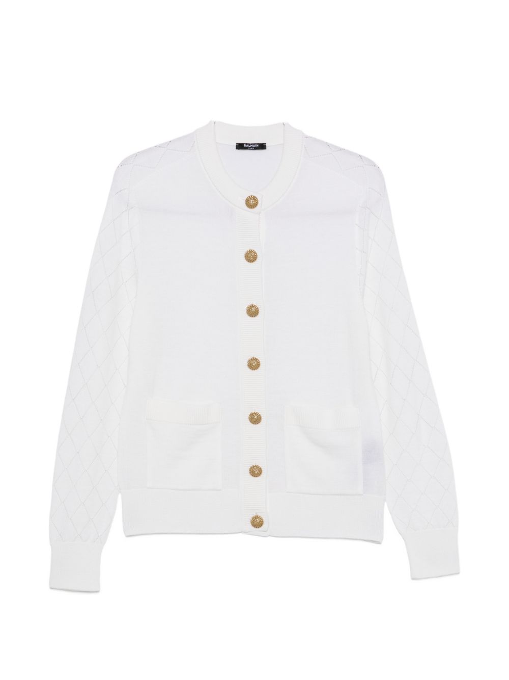 Balmain Cardigan WHITE