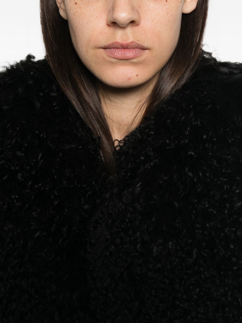 THE ATTICO Coats BLACK