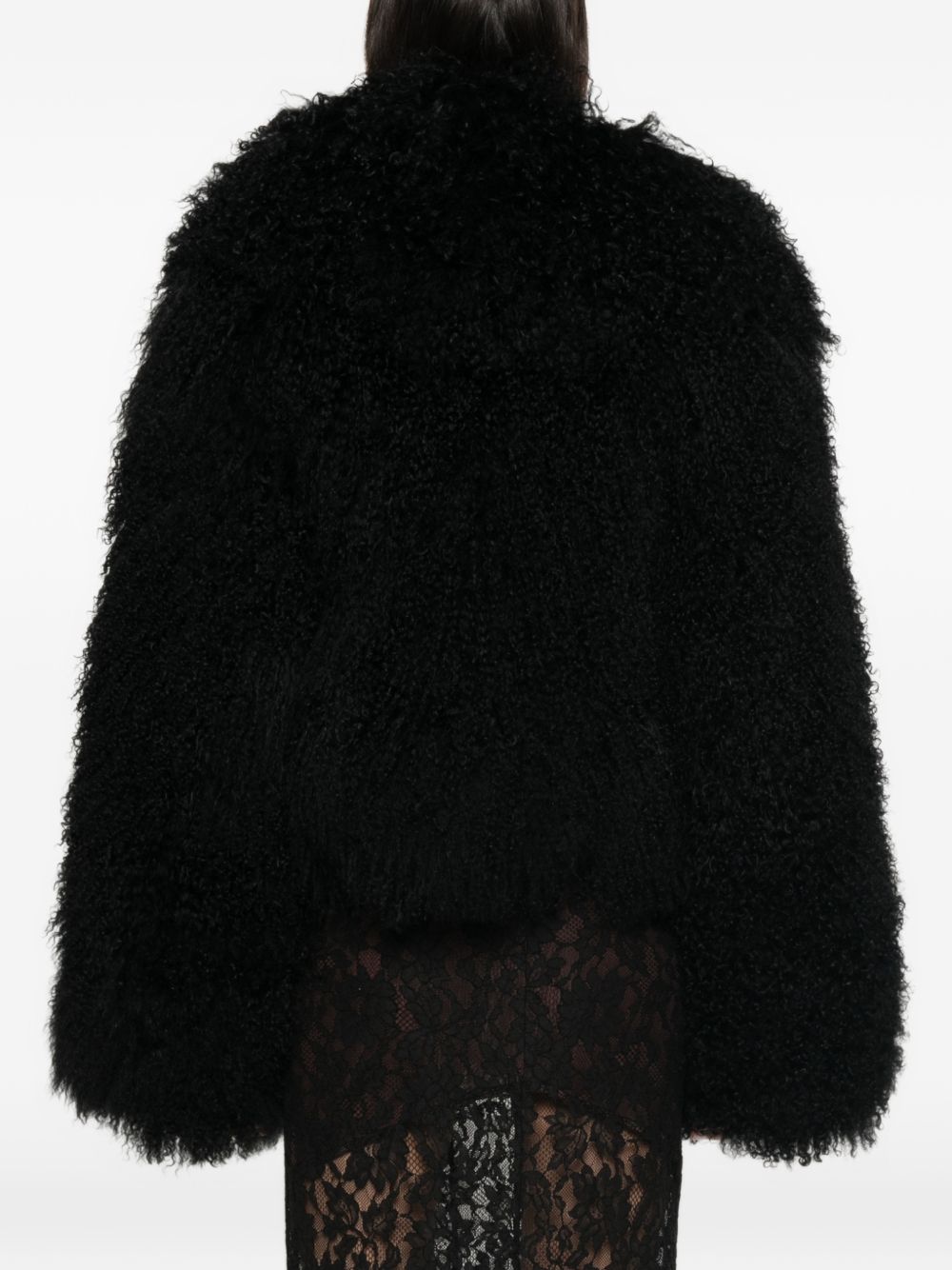 THE ATTICO Coats BLACK