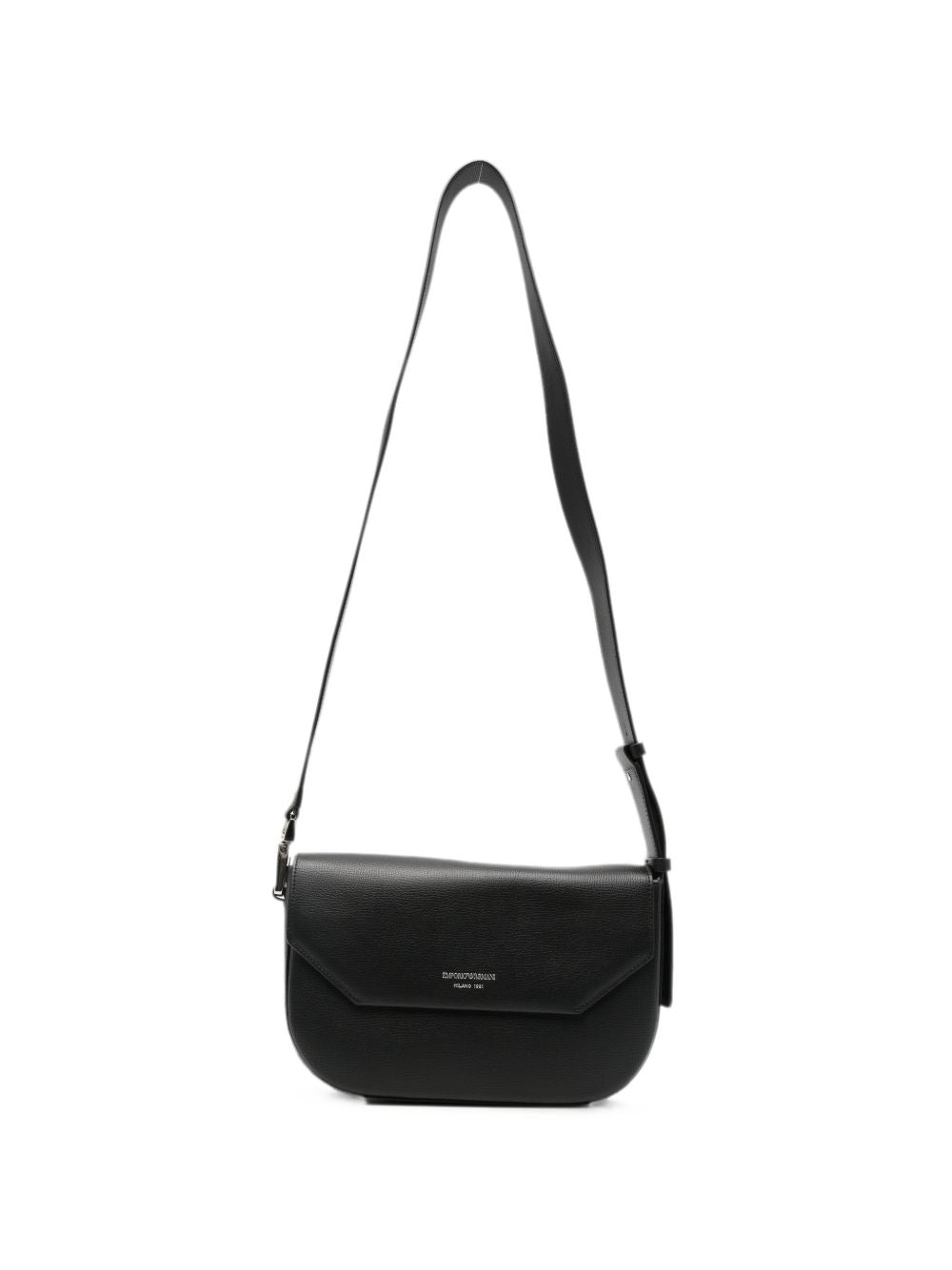 Emporio Armani Leather Crossbody Bag BLACK
