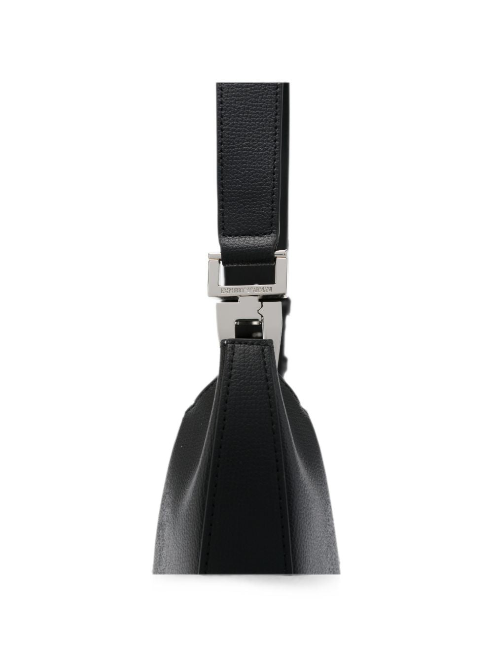 Emporio Armani Leather Shoulder Bag BLACK