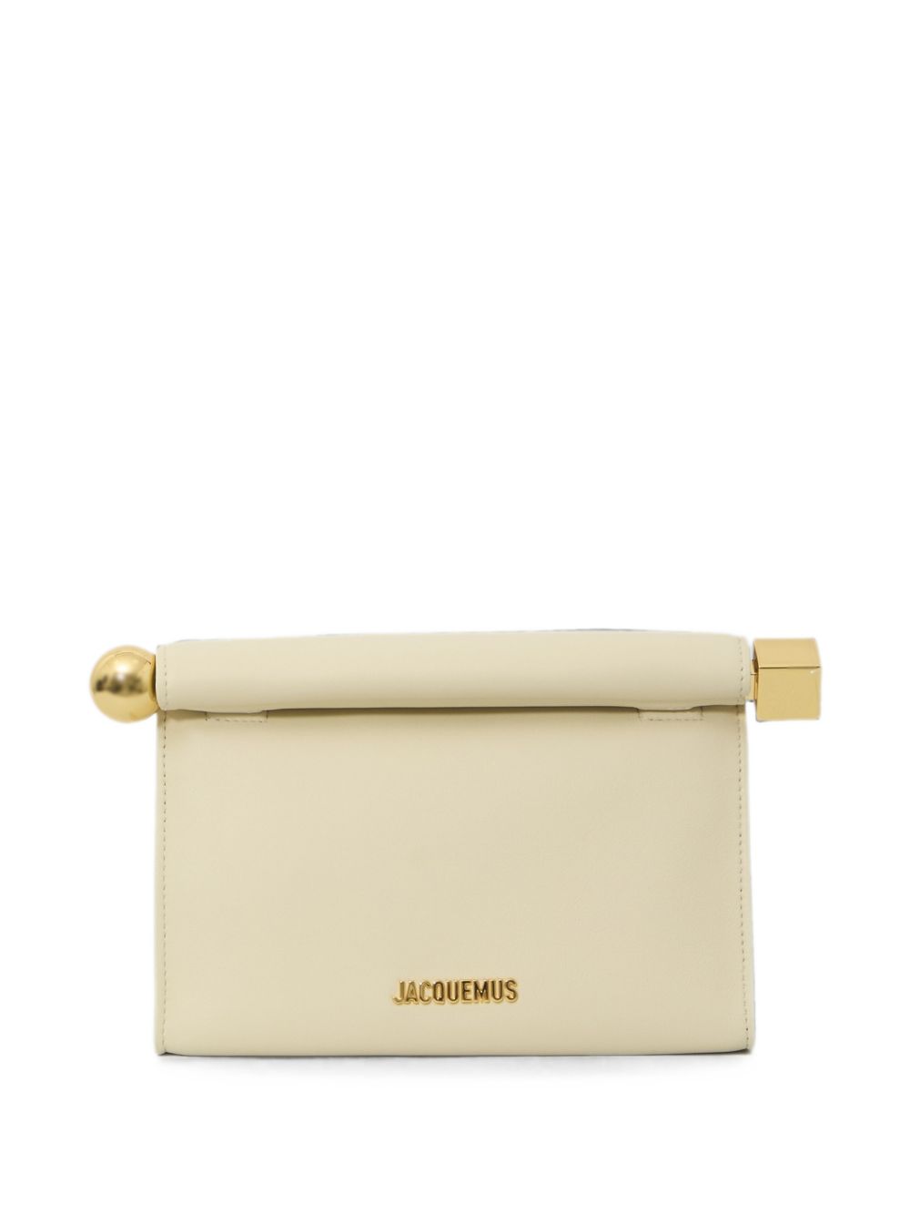Jacquemus Le Rond Carré Clutch Ivory