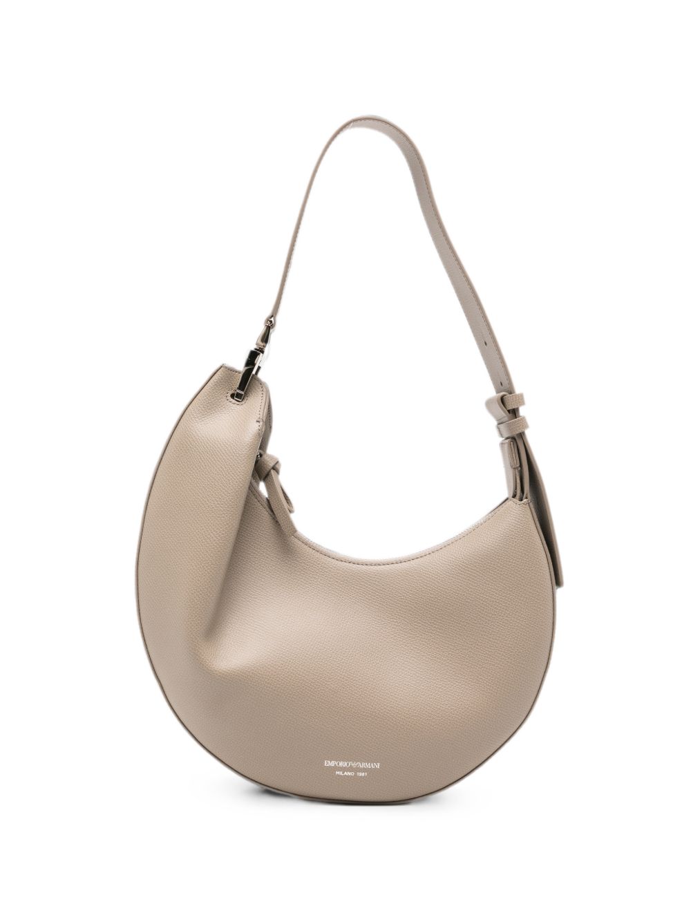 Emporio Armani Leather Shoulder Bag Gray
