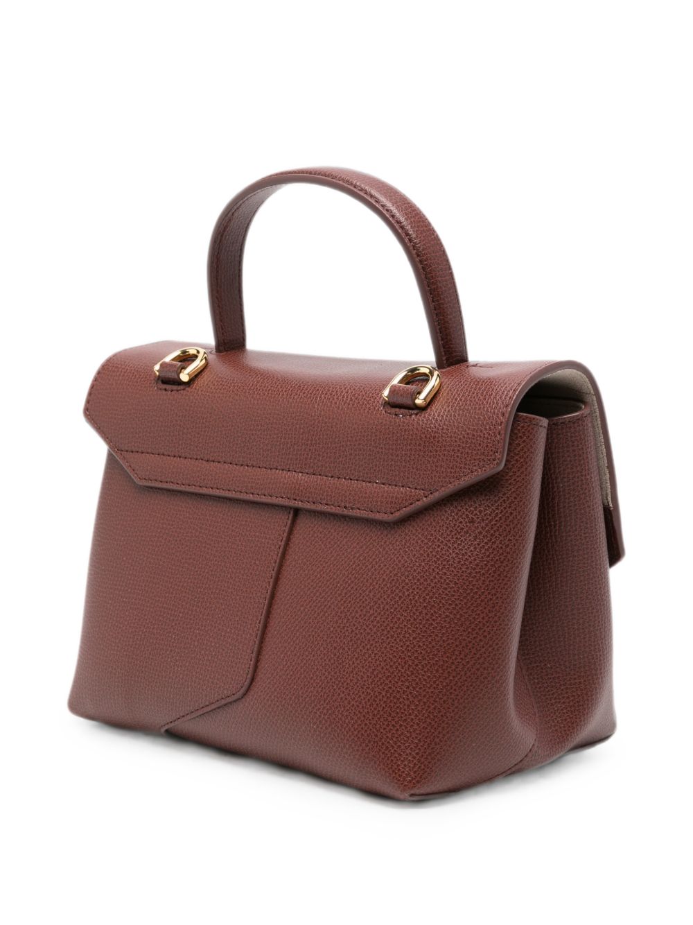 Emporio Armani Leather Top Handle Bag BROWN