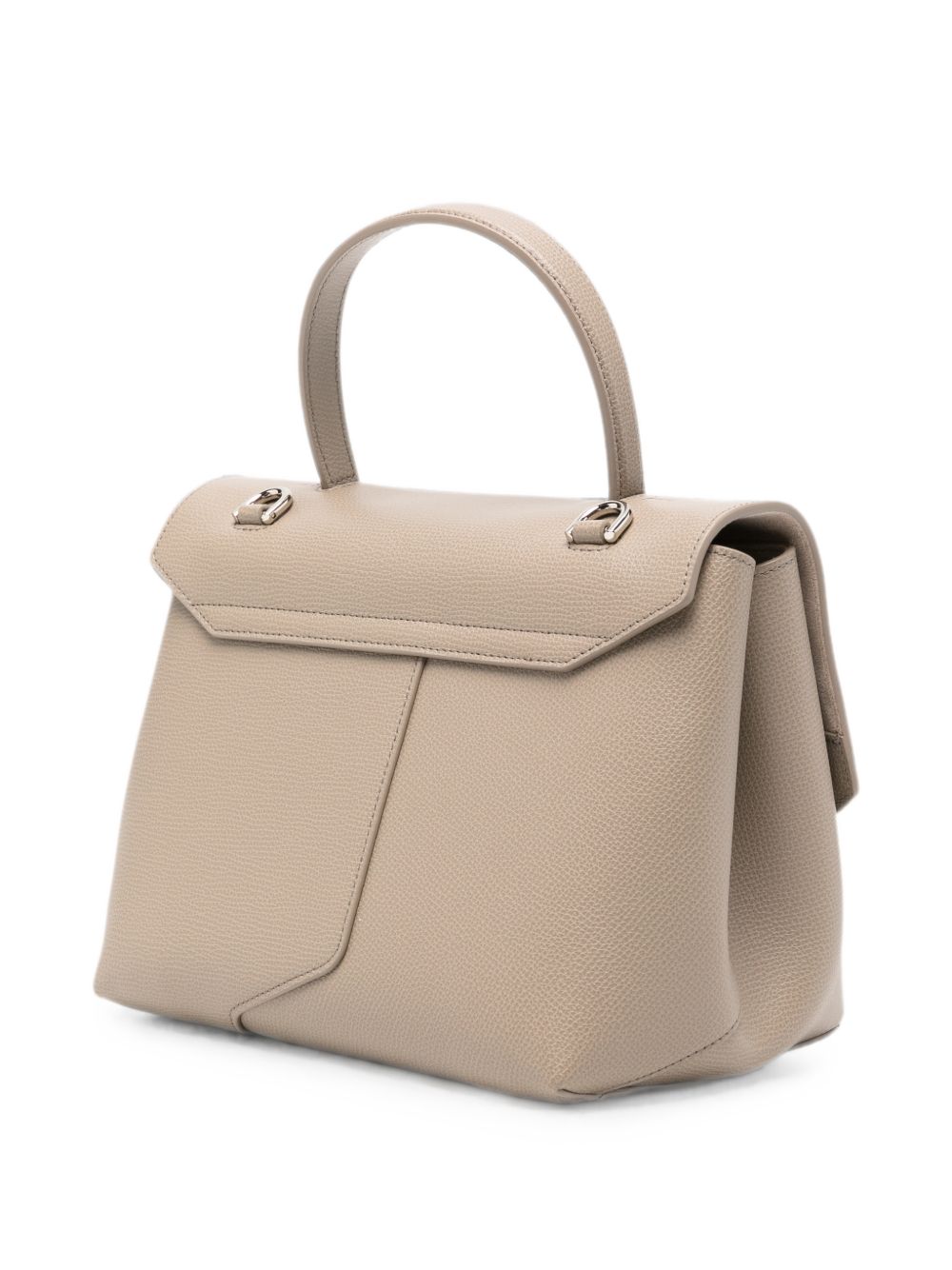 Emporio Armani Leather Foldover Bag BROWN