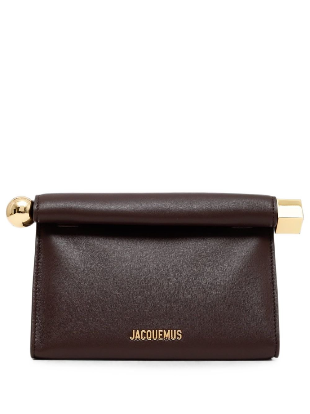 Jacquemus Le Rond Carre Clutch BROWN