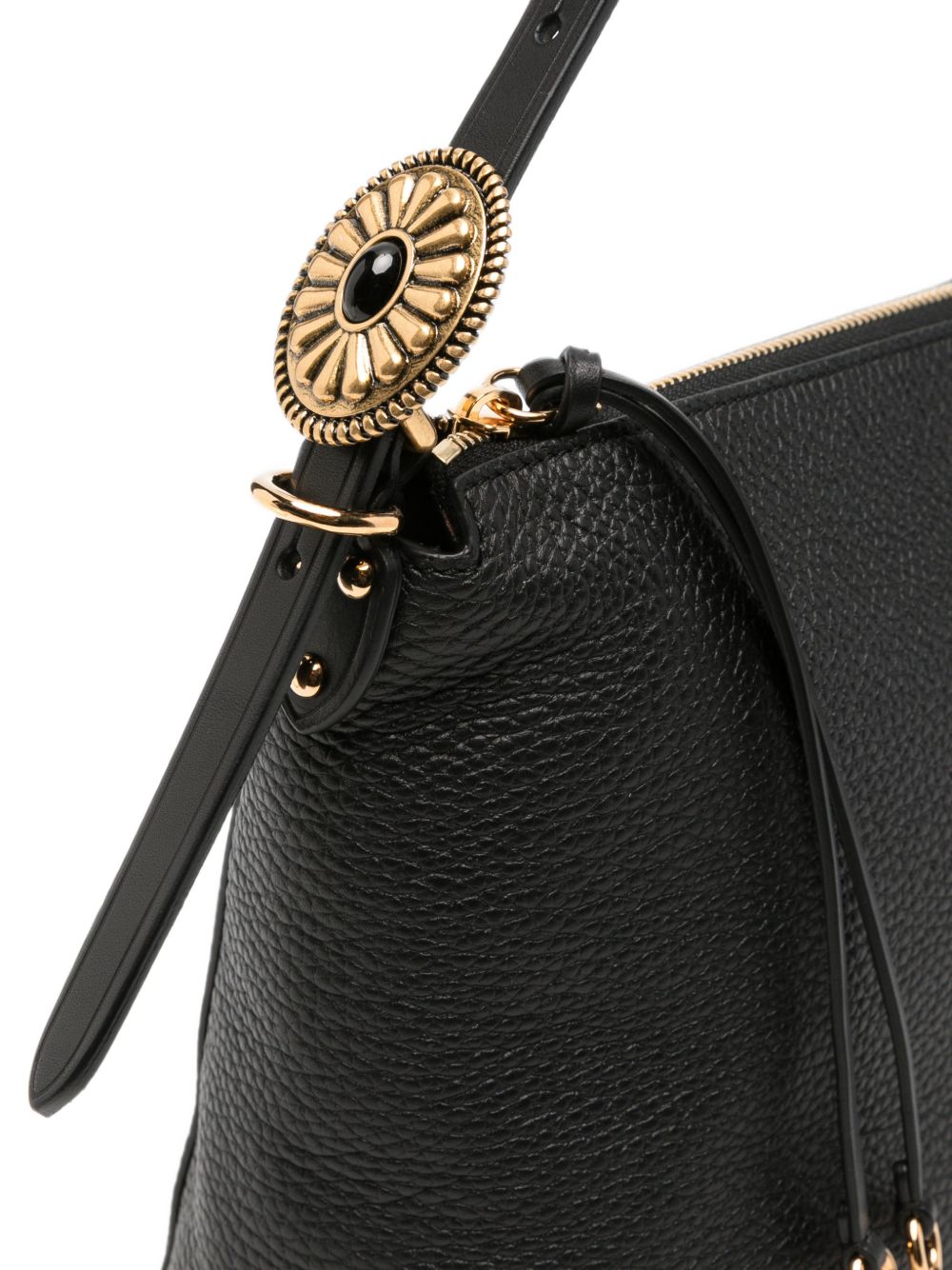 Etro Leather Hobo Bag BLACK