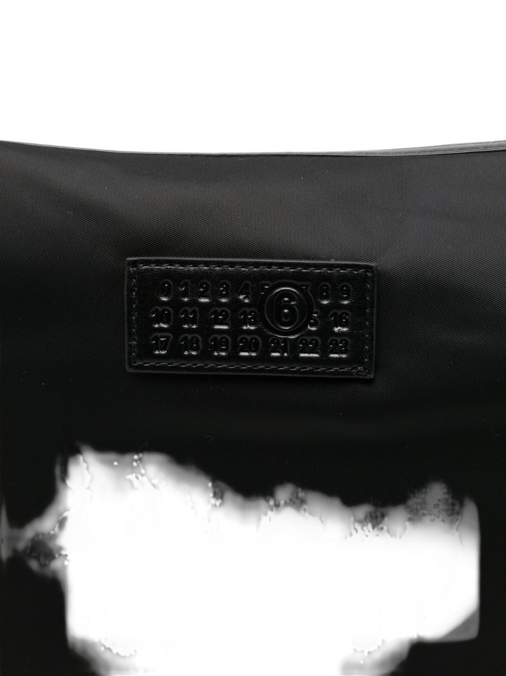 MM6 Maison Margiela Logo Nylon Shoulder Bag BLACK