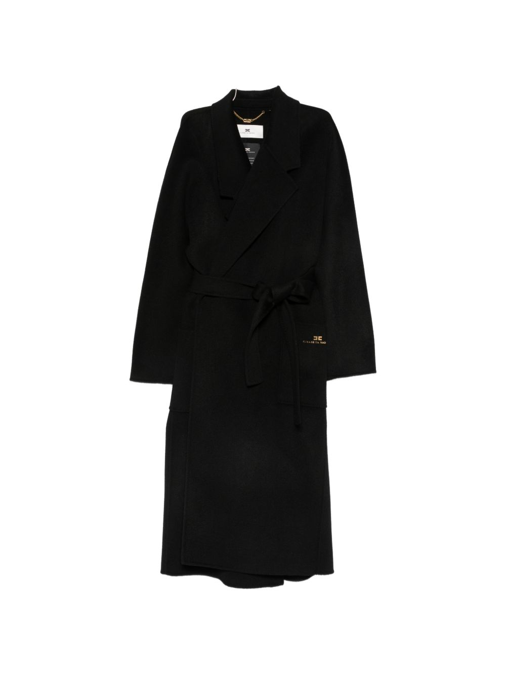 Elisabetta Franchi Coats BLACK BLACK