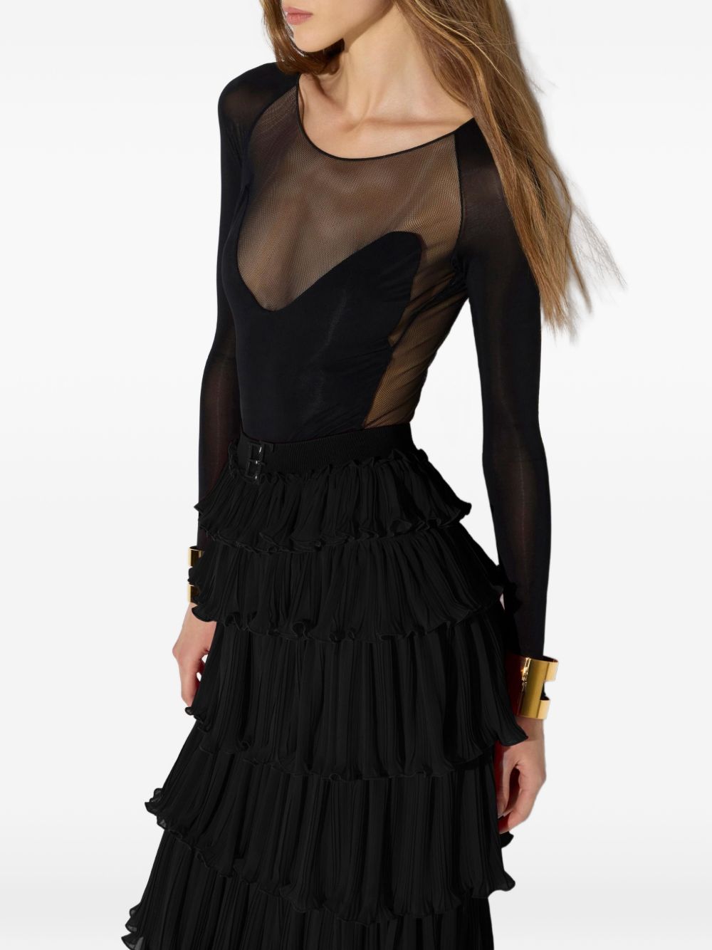 Elisabetta Franchi Top BLACK BLACK