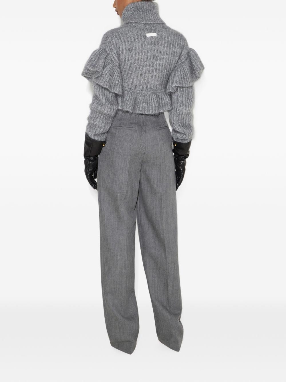 Elisabetta Franchi Trousers Gray Gray