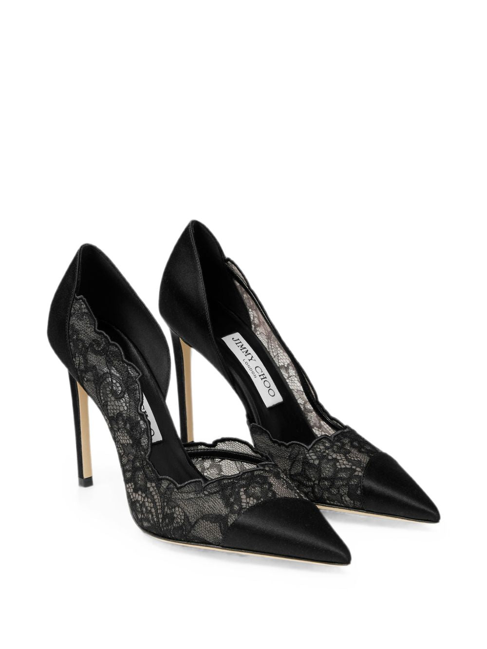 JIMMY CHOO With Heel BLACK BLACK