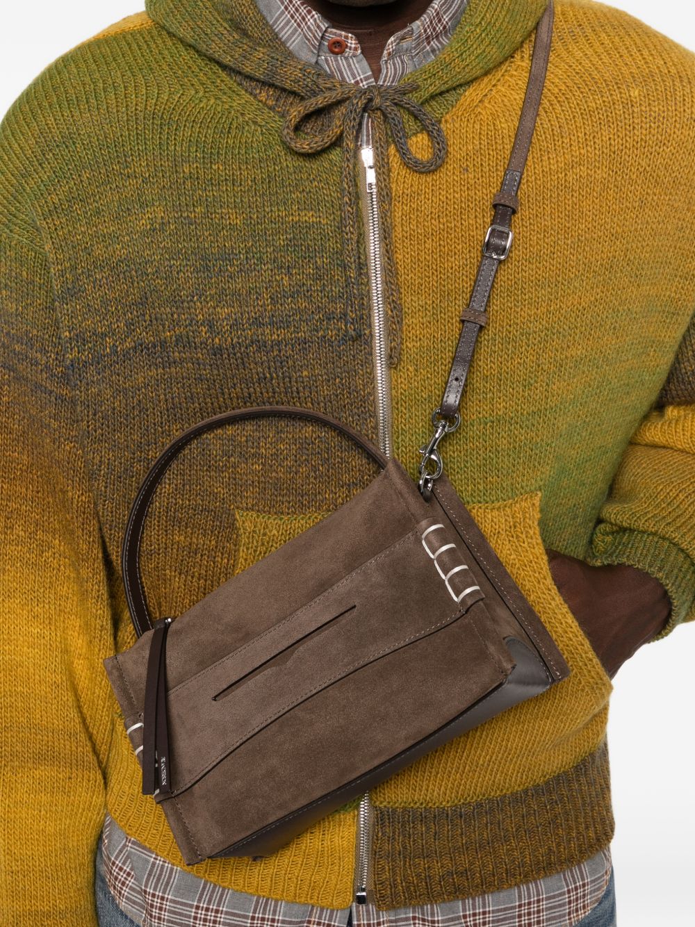 JW Anderson Loafer Medium Shoulder Bag BROWN