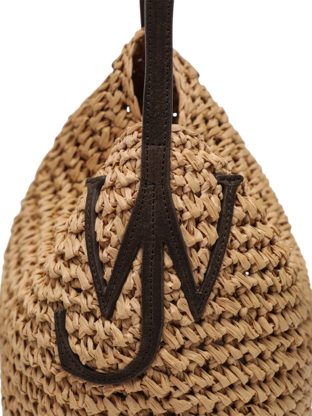 JW Anderson Anchor Logo Raffia Tote BEIGE