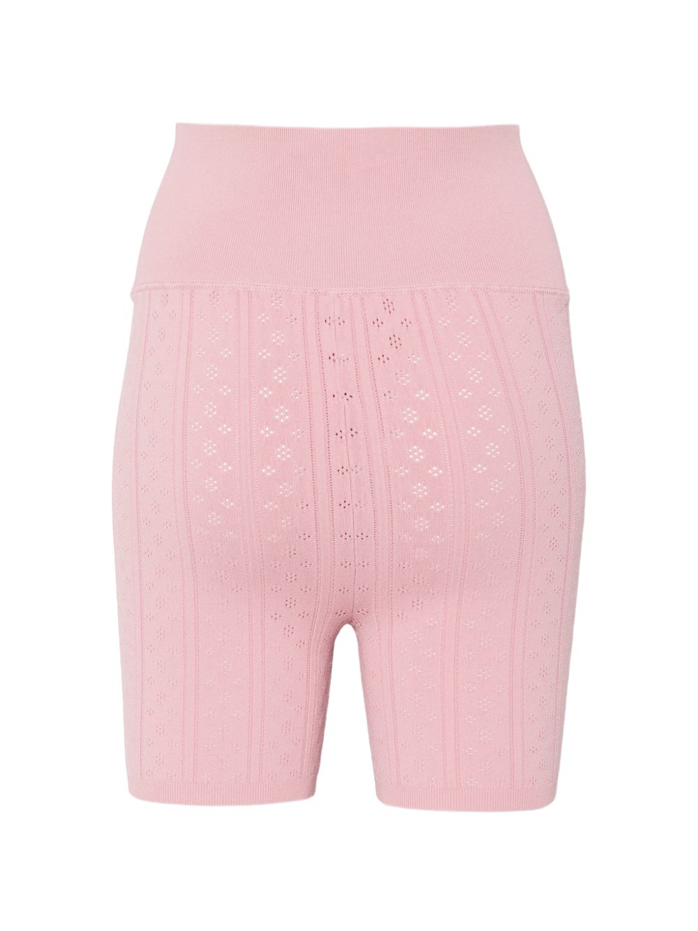 JW Anderson Pointelle Knit Bow Shorts PINK