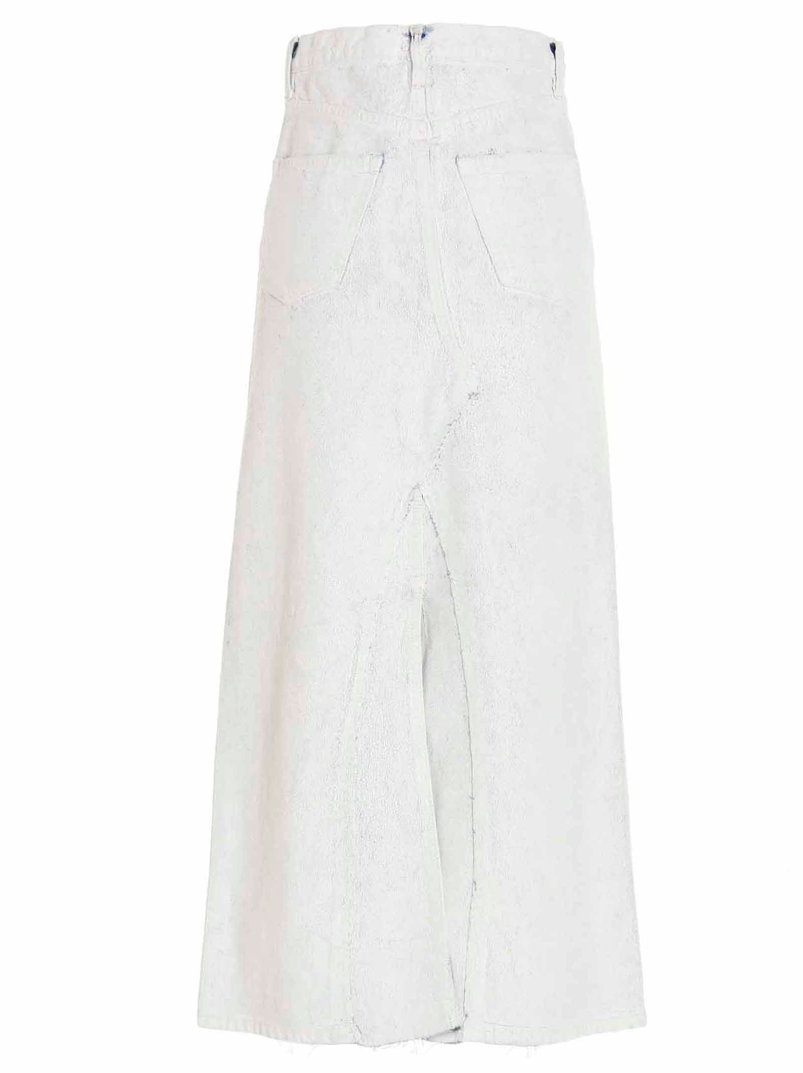 Maison Margiela Bianchetto’ Skirt White