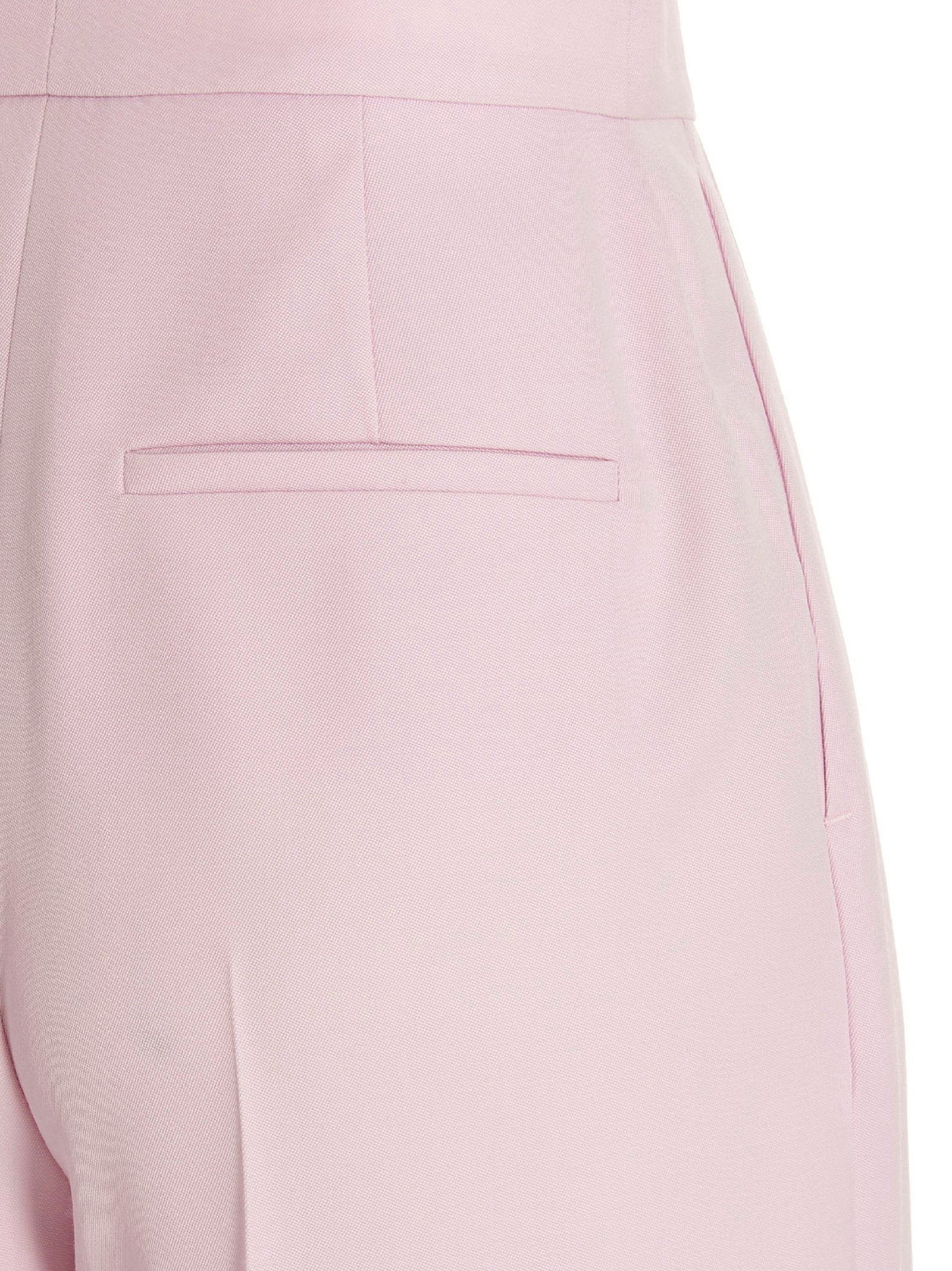 Alexander McQueen Pants With Front Pleats Pink