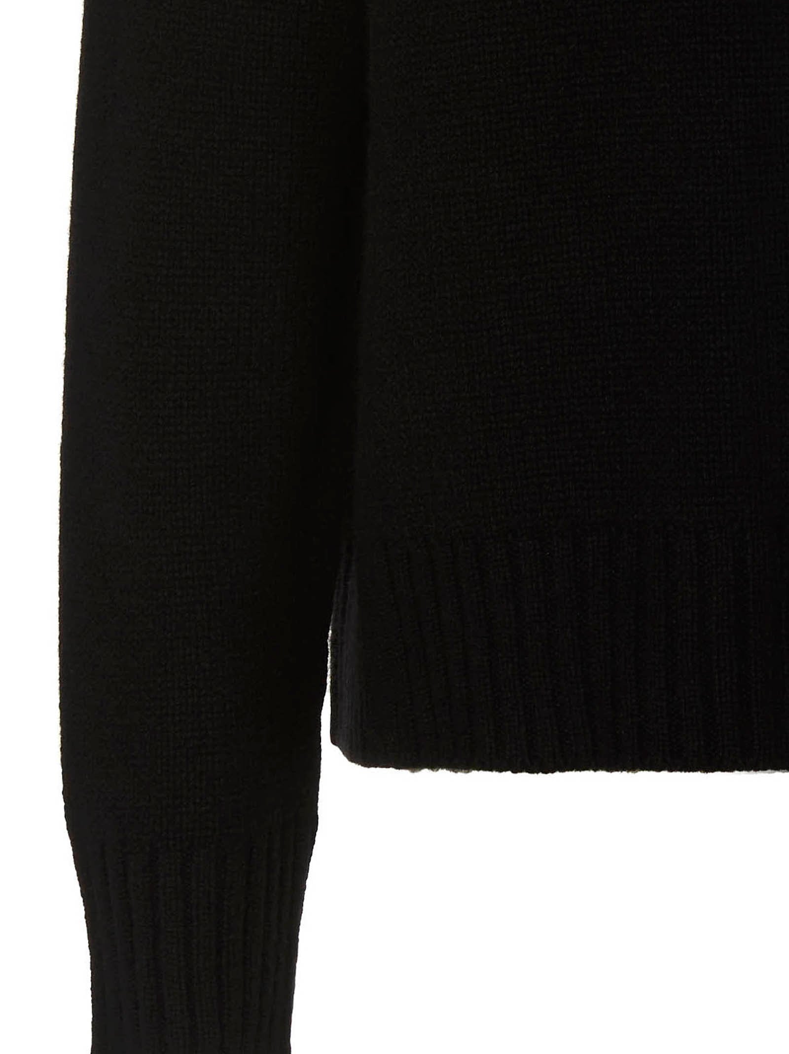 Jil Sander Cashmere Blend Sweater Black