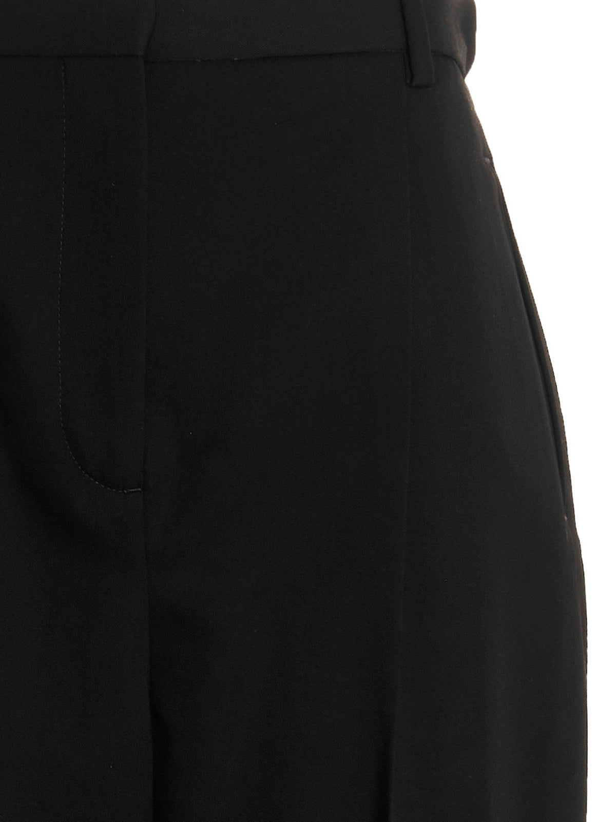 Tory Burch Wool Twill Pants Black