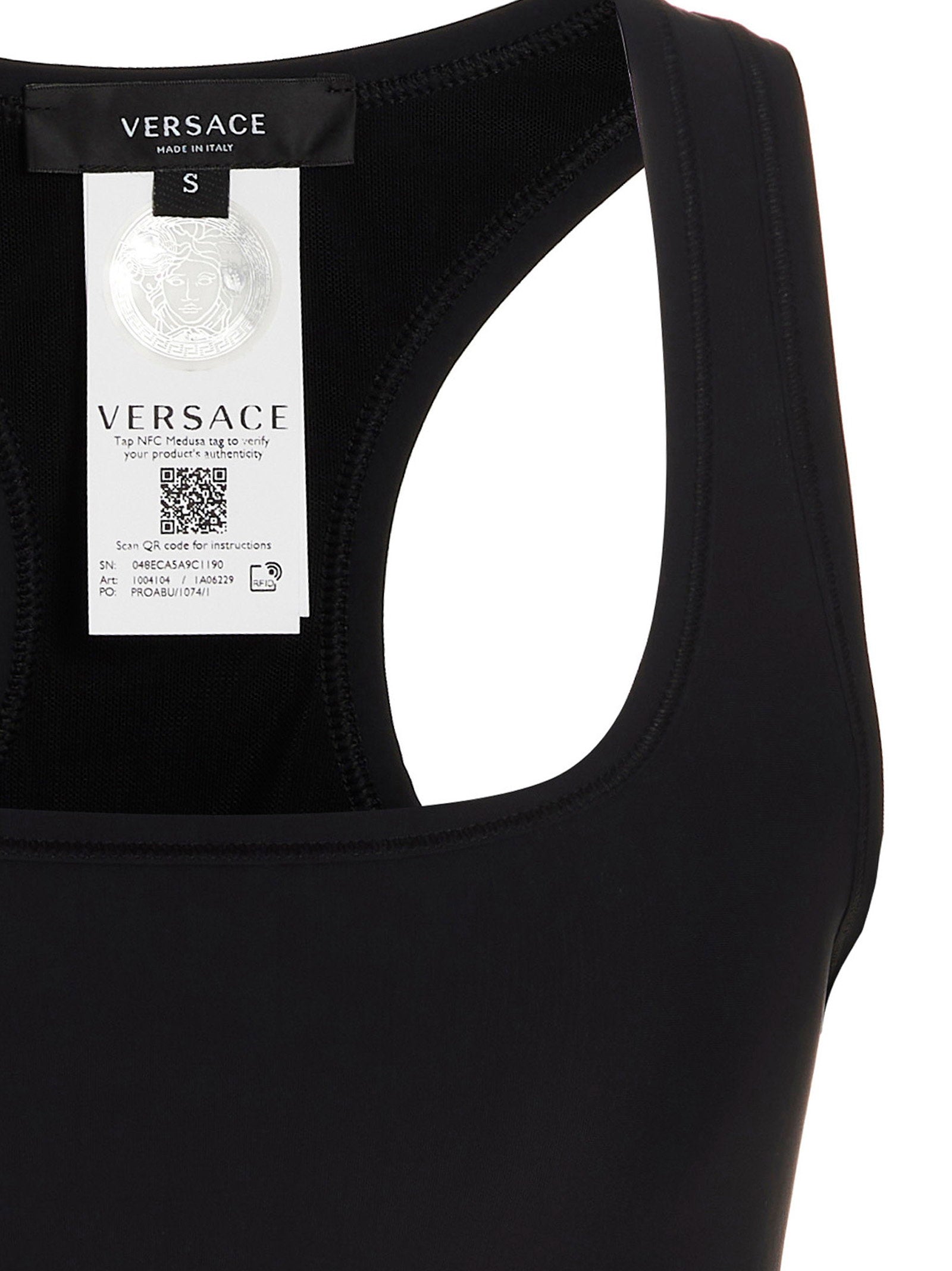 Versace Medusa Sports Top Black
