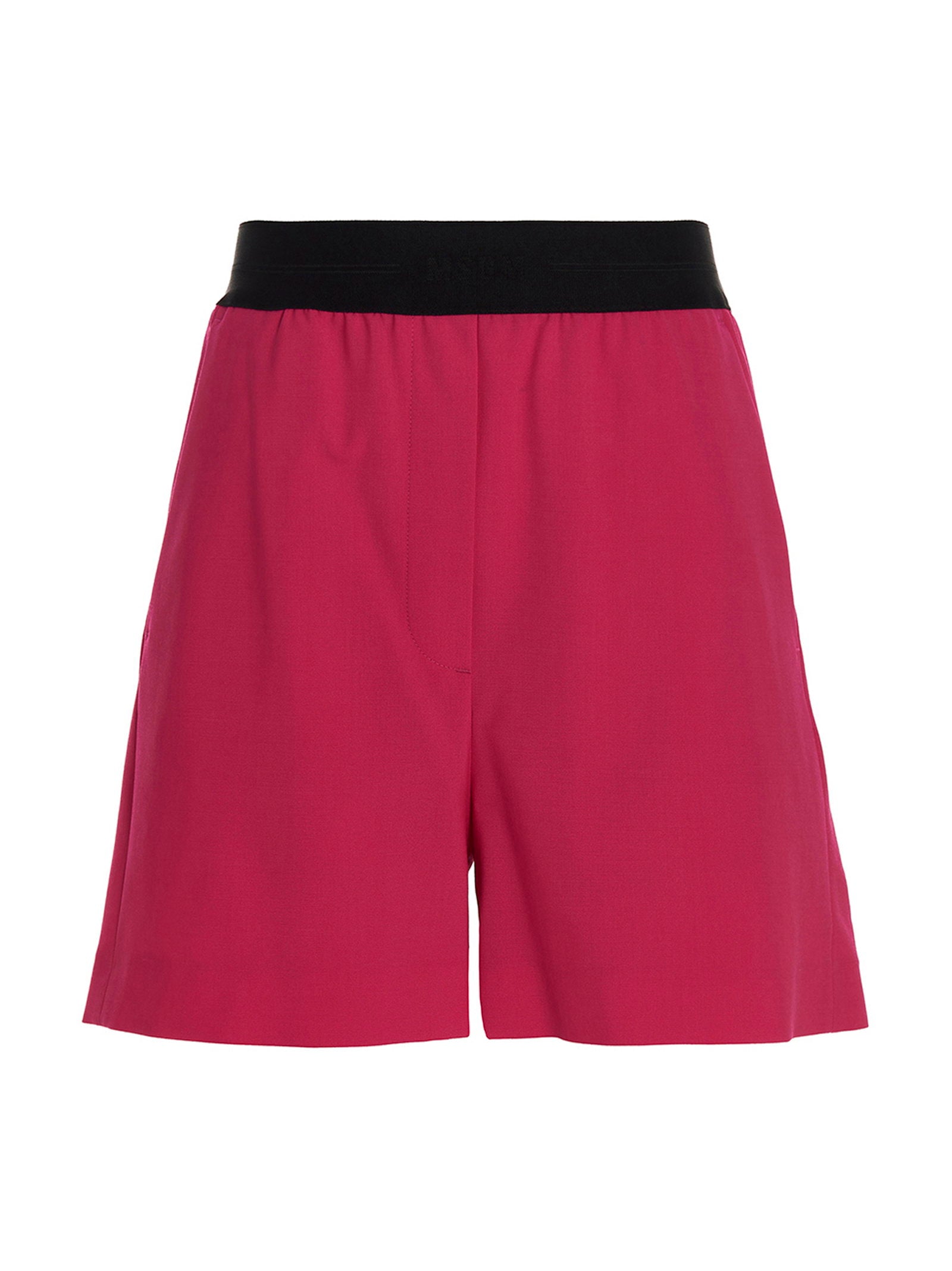 Msgm Wool Bermuda Shorts Fuchsia