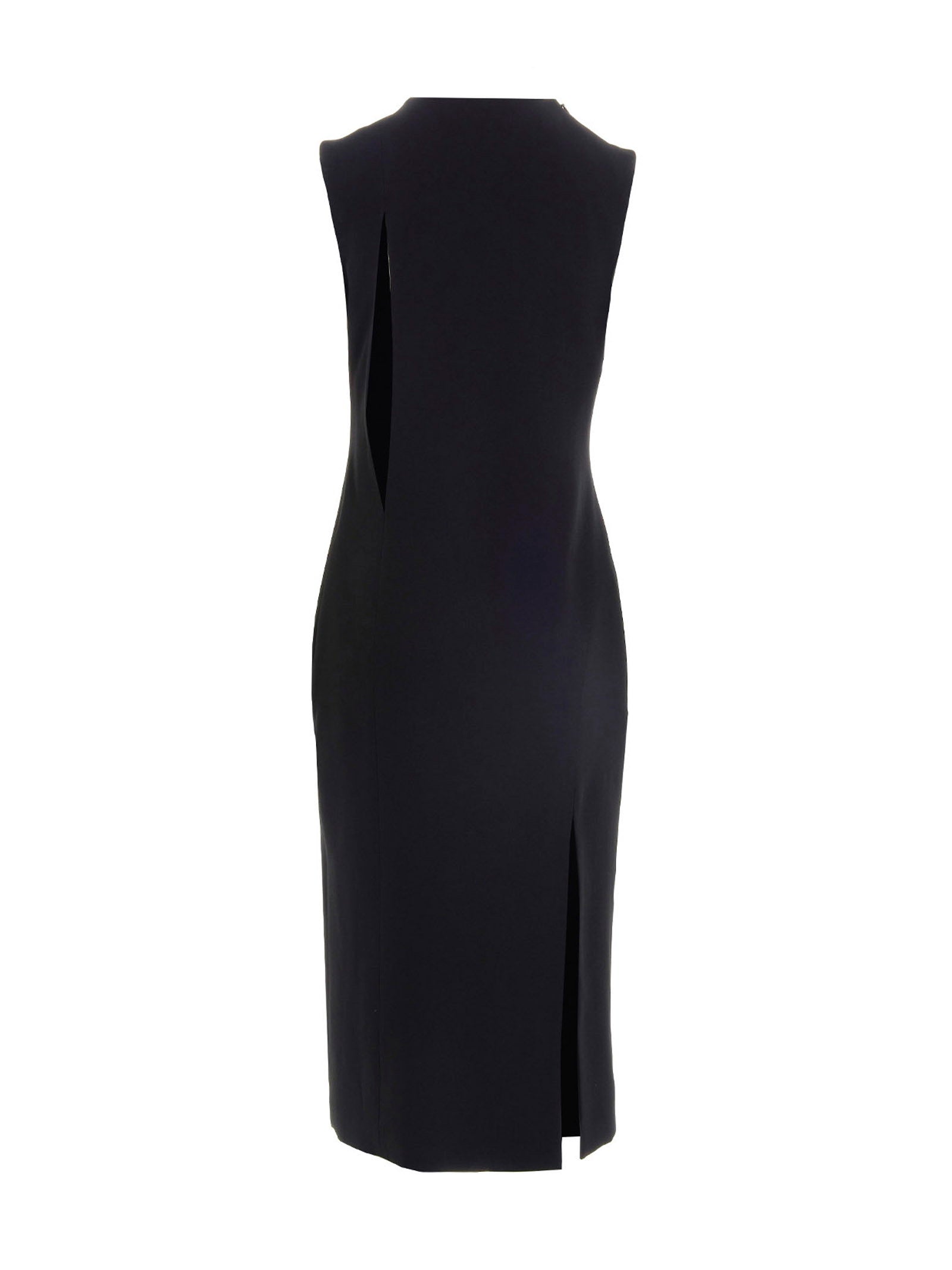 Versace Cut Out Midi Dress Black