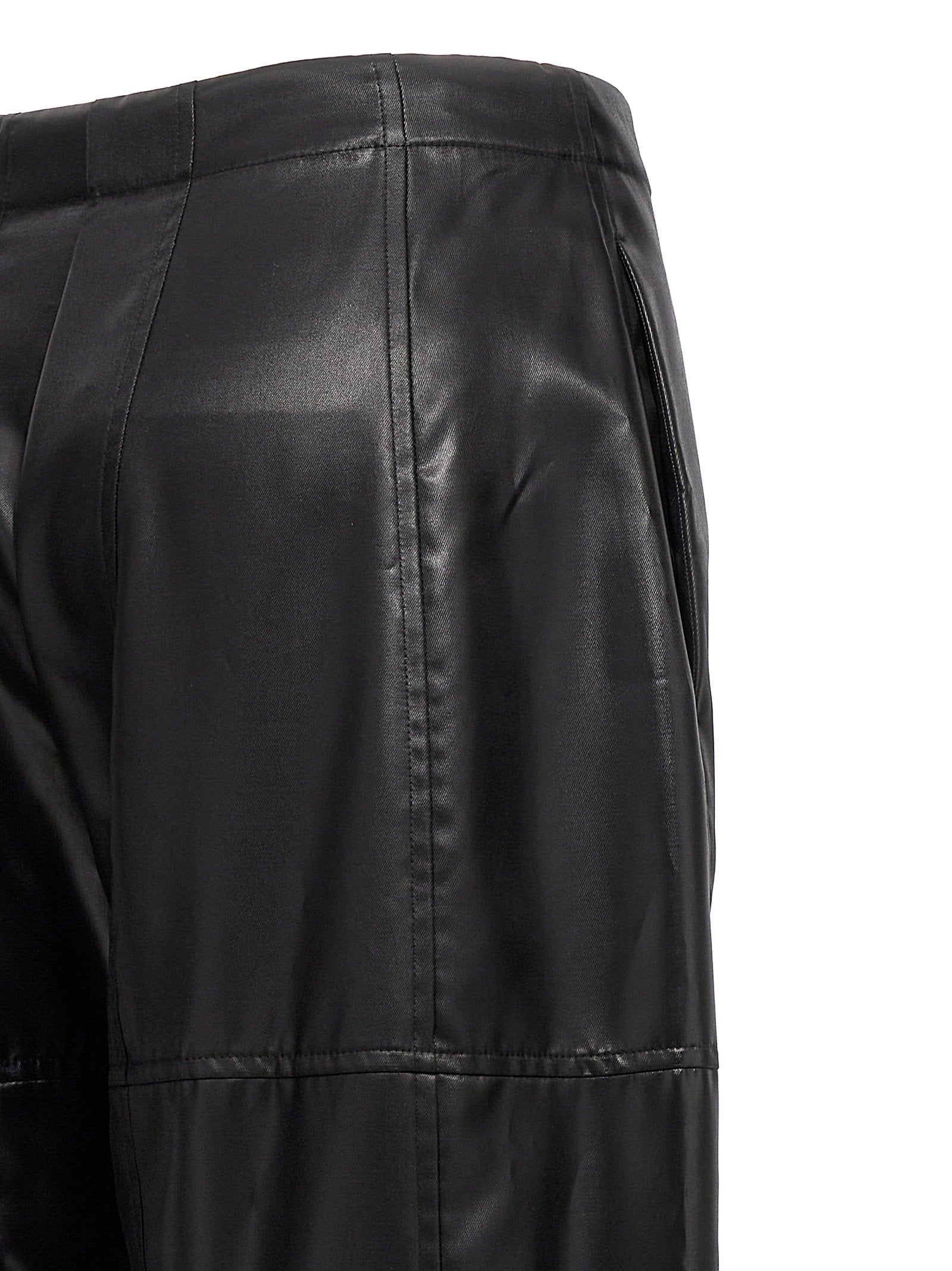 Jil Sander Coated Pants Black