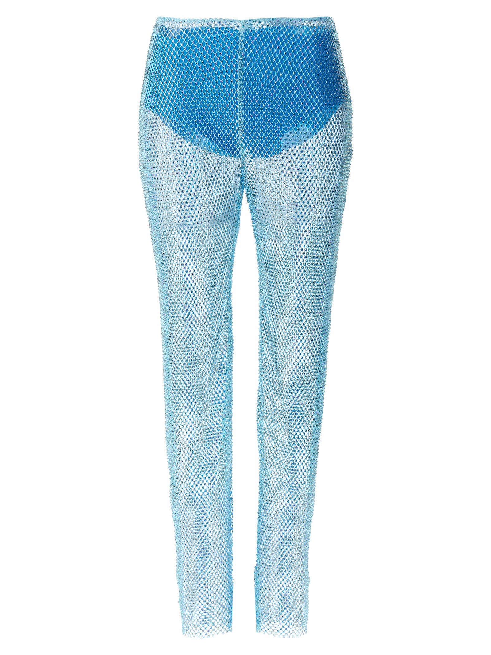 Giuseppe Di Morabito Sequin Mesh Pants Light blue