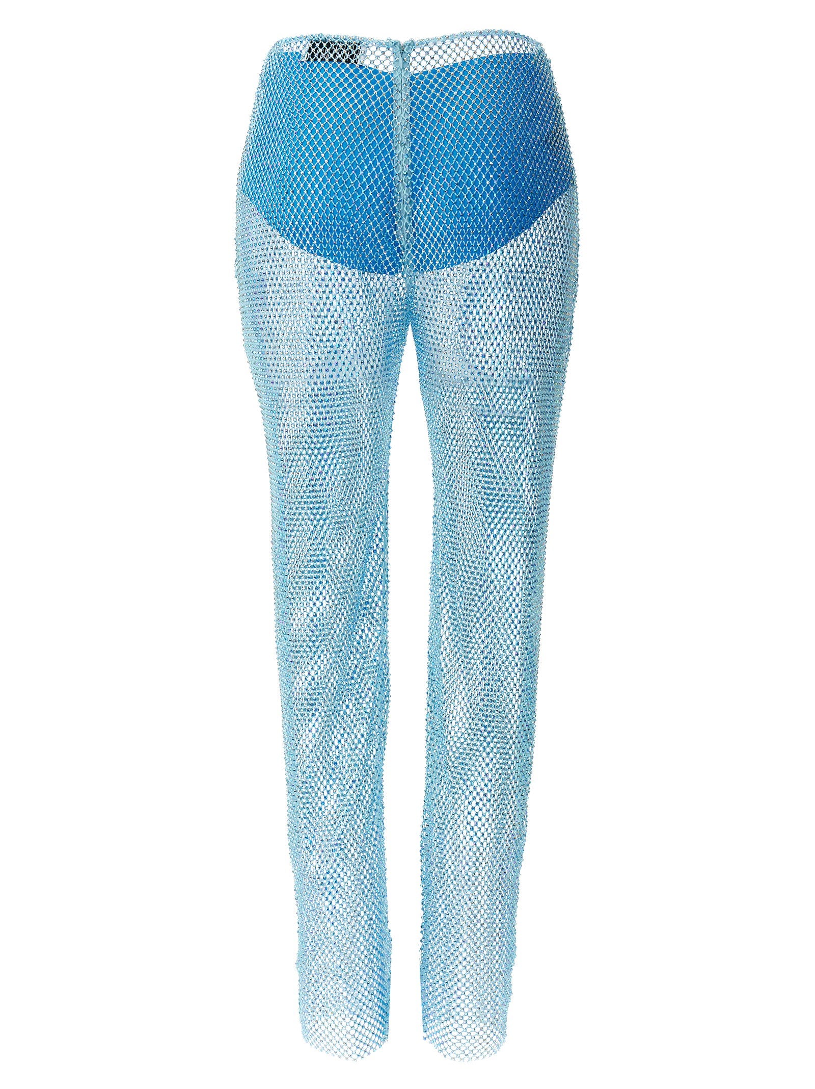 Giuseppe Di Morabito Sequin Mesh Pants Light blue