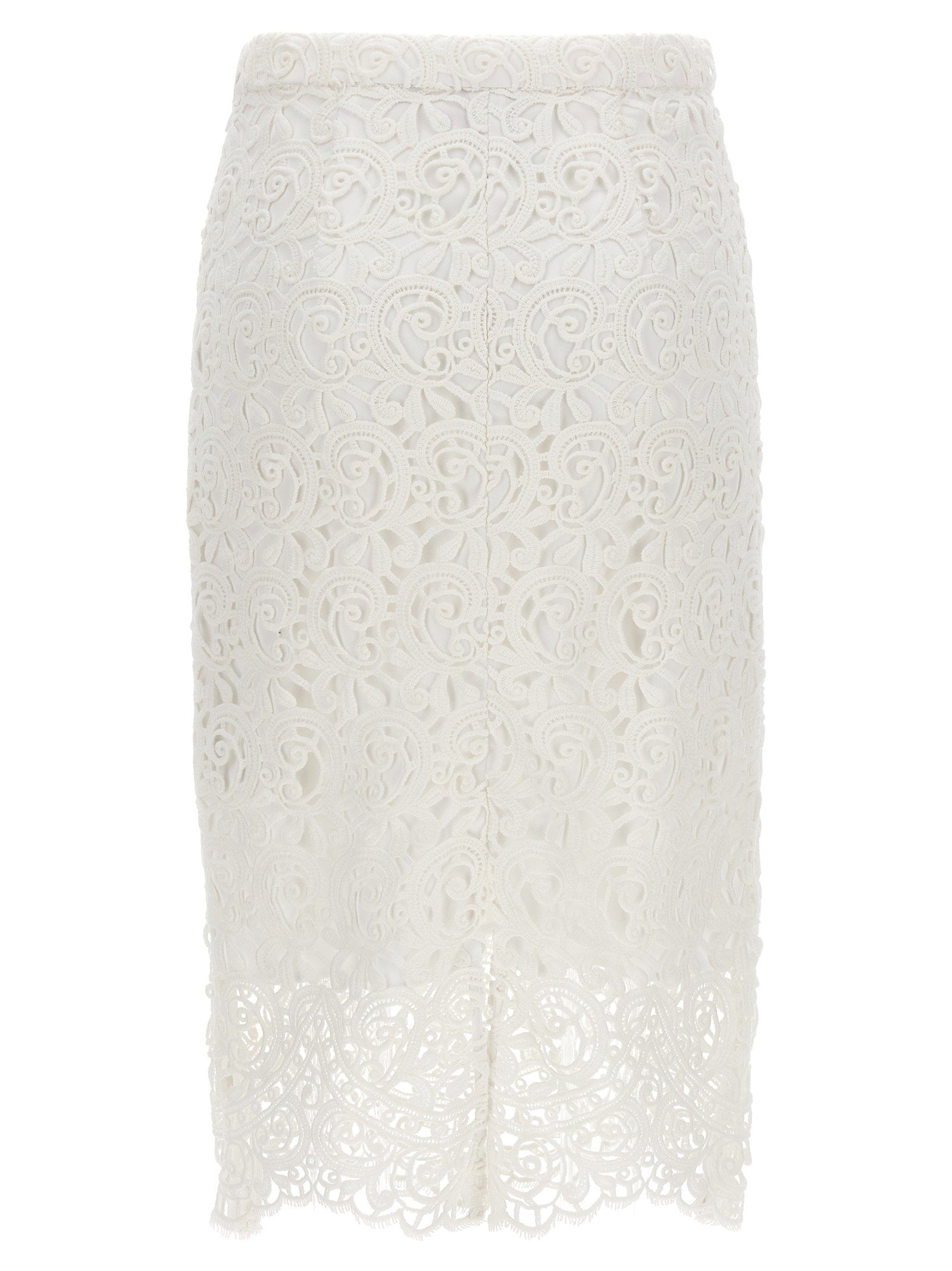 Burberry Lace Skirt White