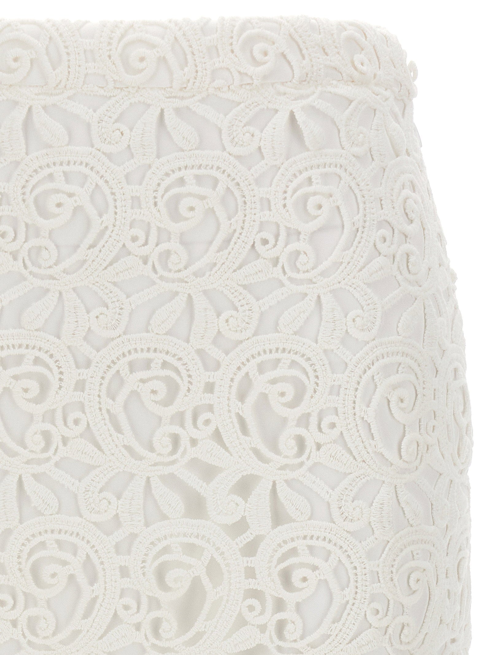 Burberry Lace Skirt White