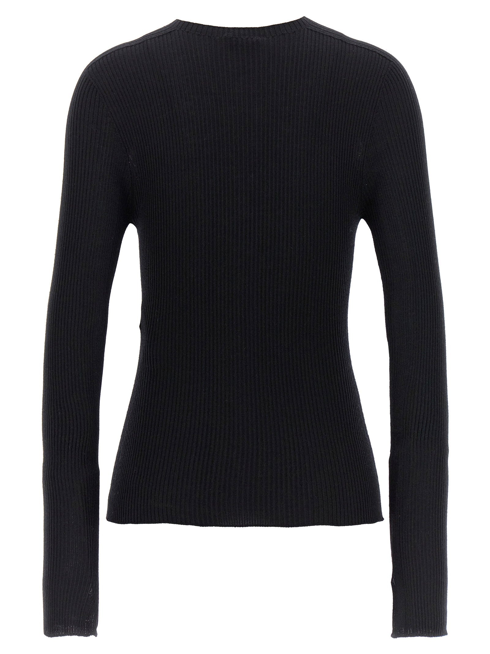 Lanvin Ribbed Sweater Black