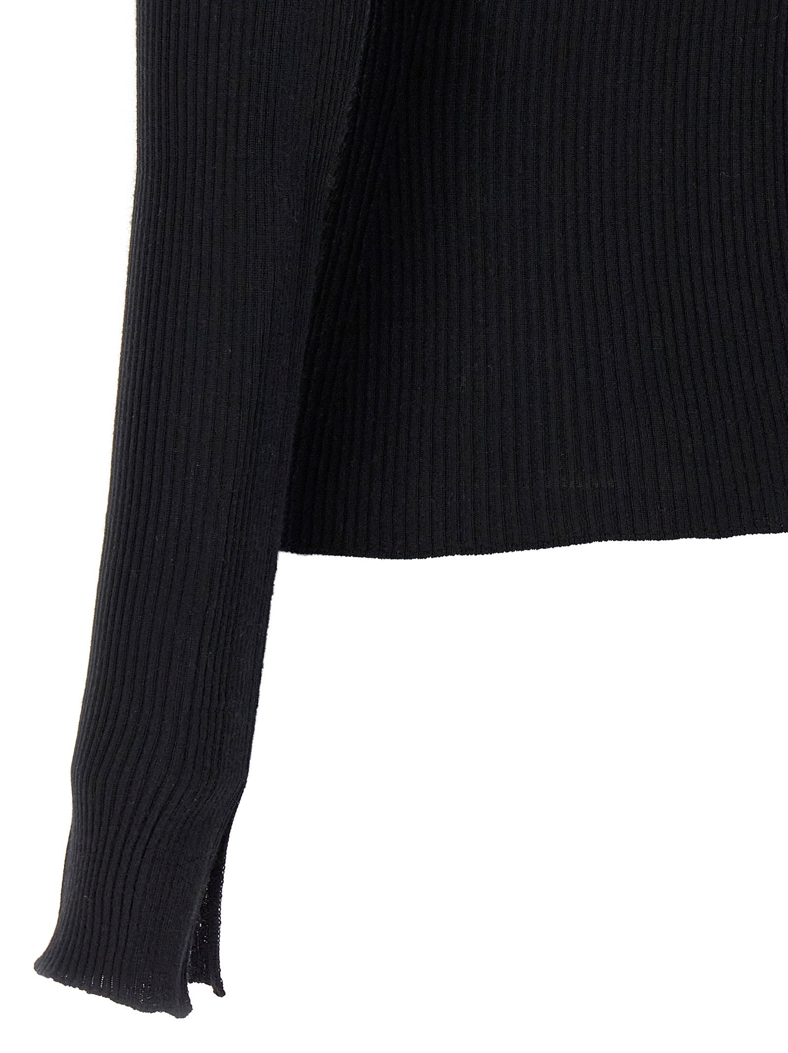 Lanvin Ribbed Sweater Black