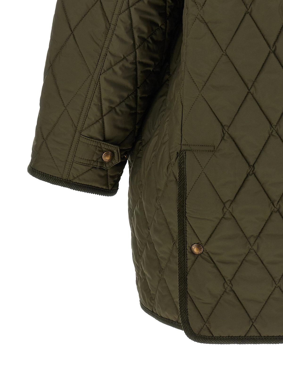 Polo Ralph Lauren Quilted Padded Jacket With Embroidery Green