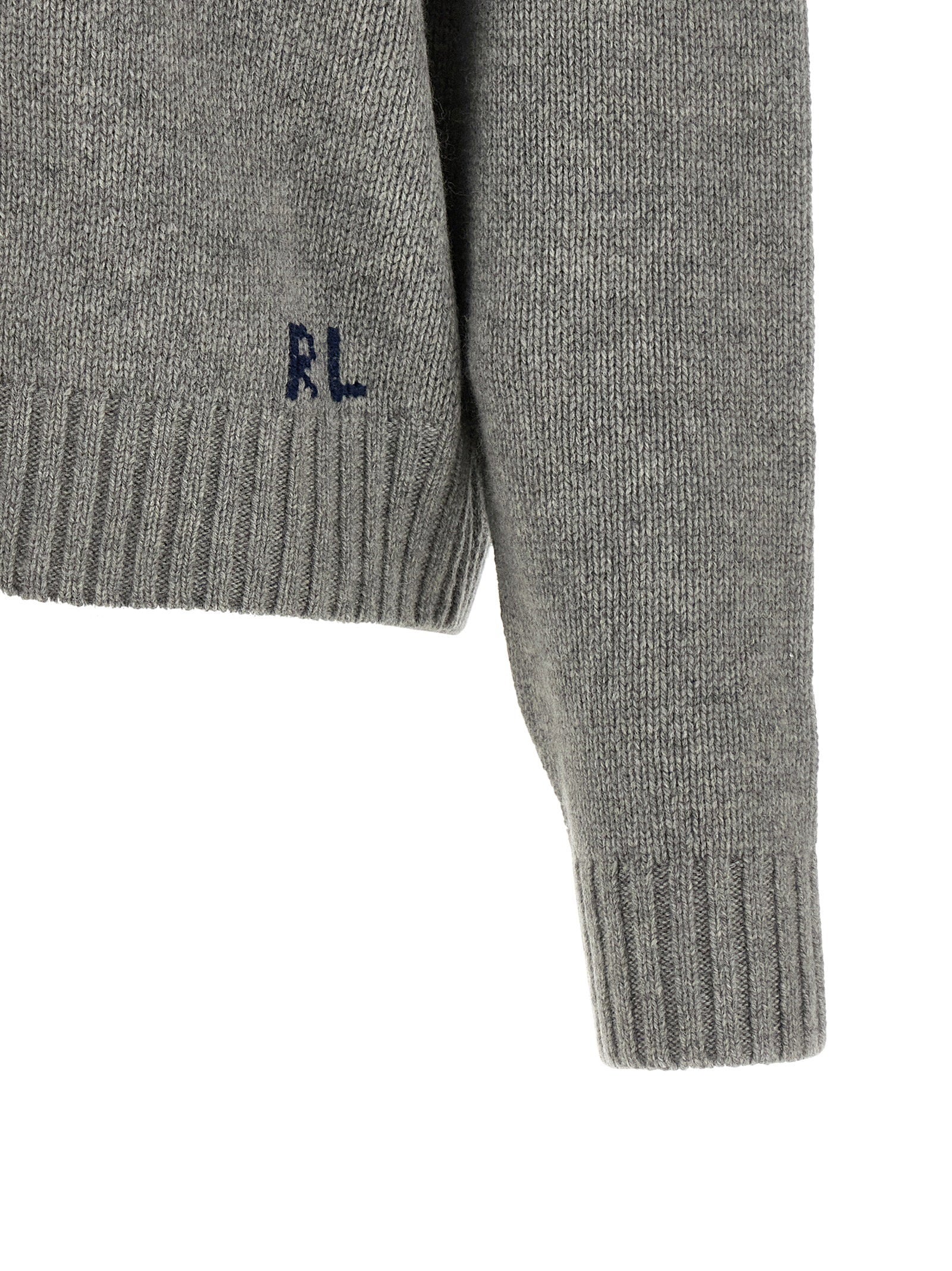 Polo Ralph Lauren Polo Bear Intarsia Sweater Gray