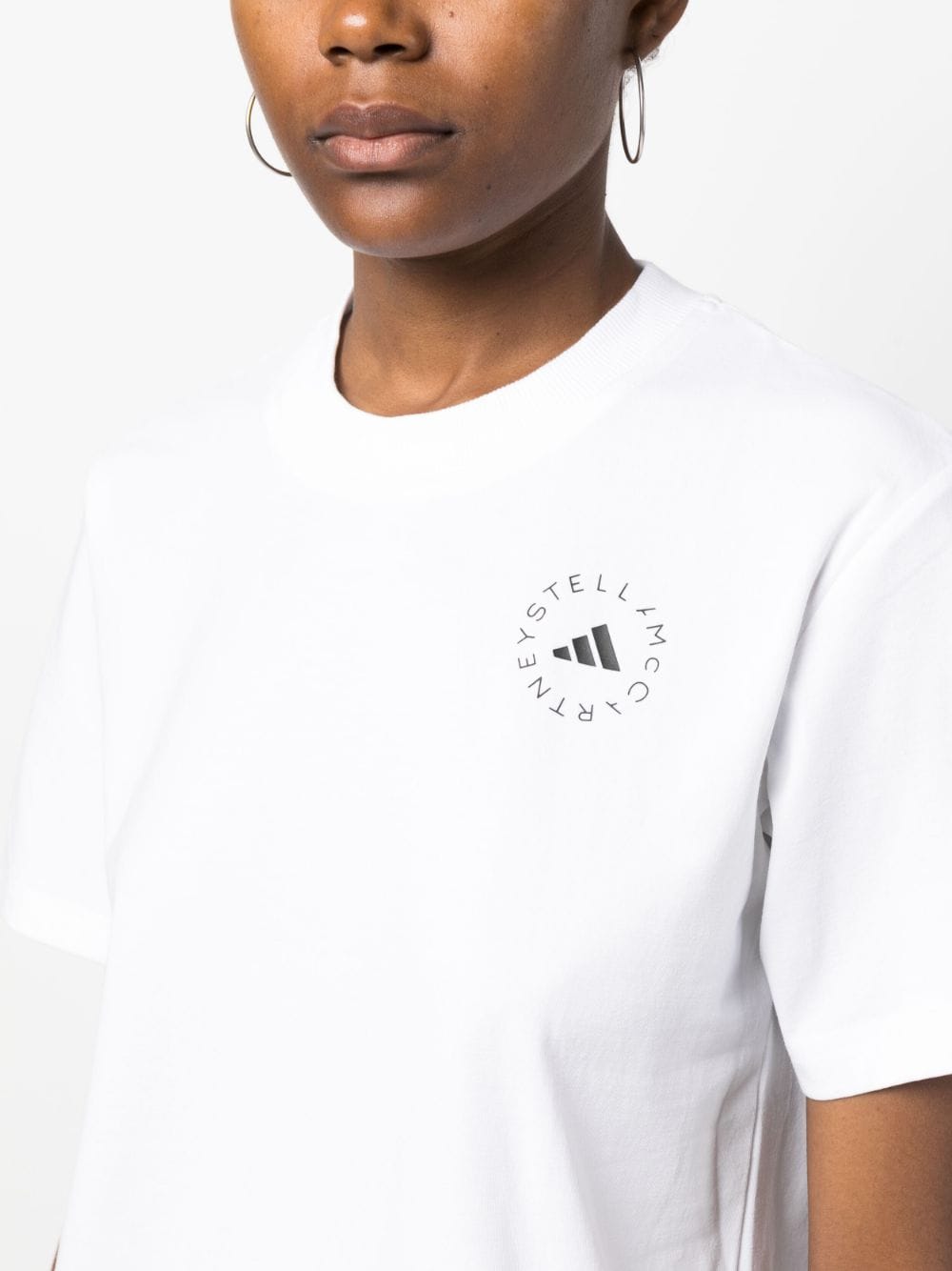 Adidas By Stella Mccartney Logo Sporty T-shirt White