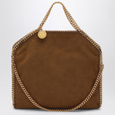 Stella McCartney Brandy Falabella Fold Over Tote Bag Brown