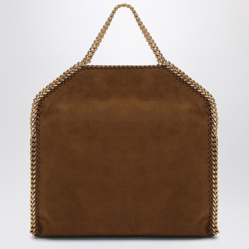 Stella McCartney Brandy Falabella Fold Over Tote Bag Brown