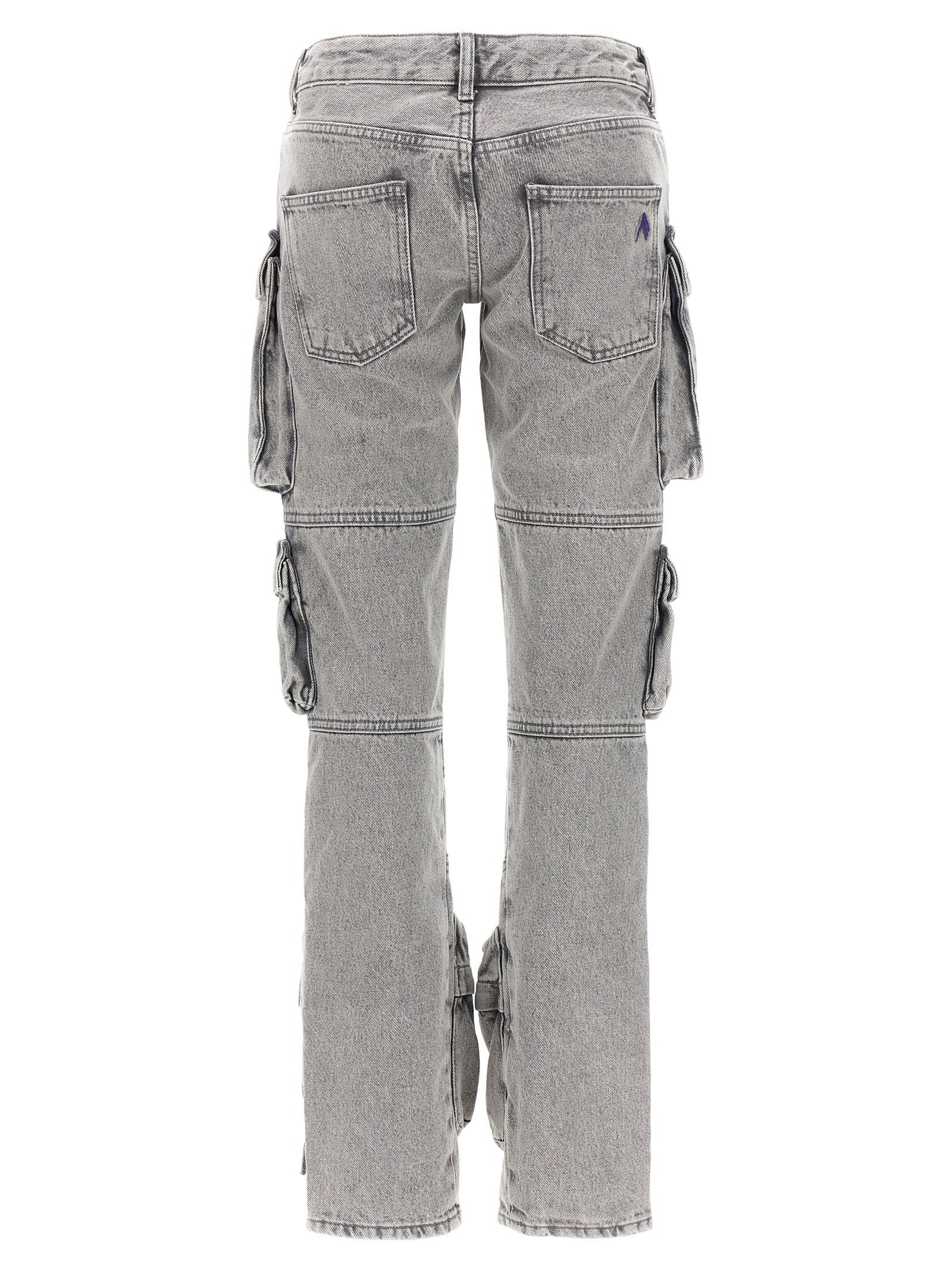 The Attico Essie Jeans Gray