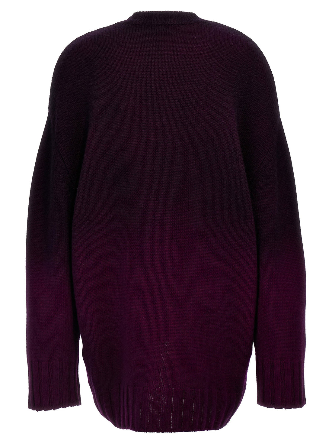 The Attico Oversized Knit Dress Purple