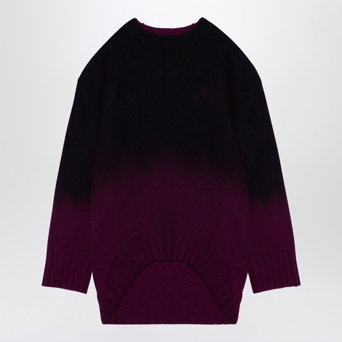 The Attico Oversized Degrade Wool & Cashmere-Blend Jumper Pink