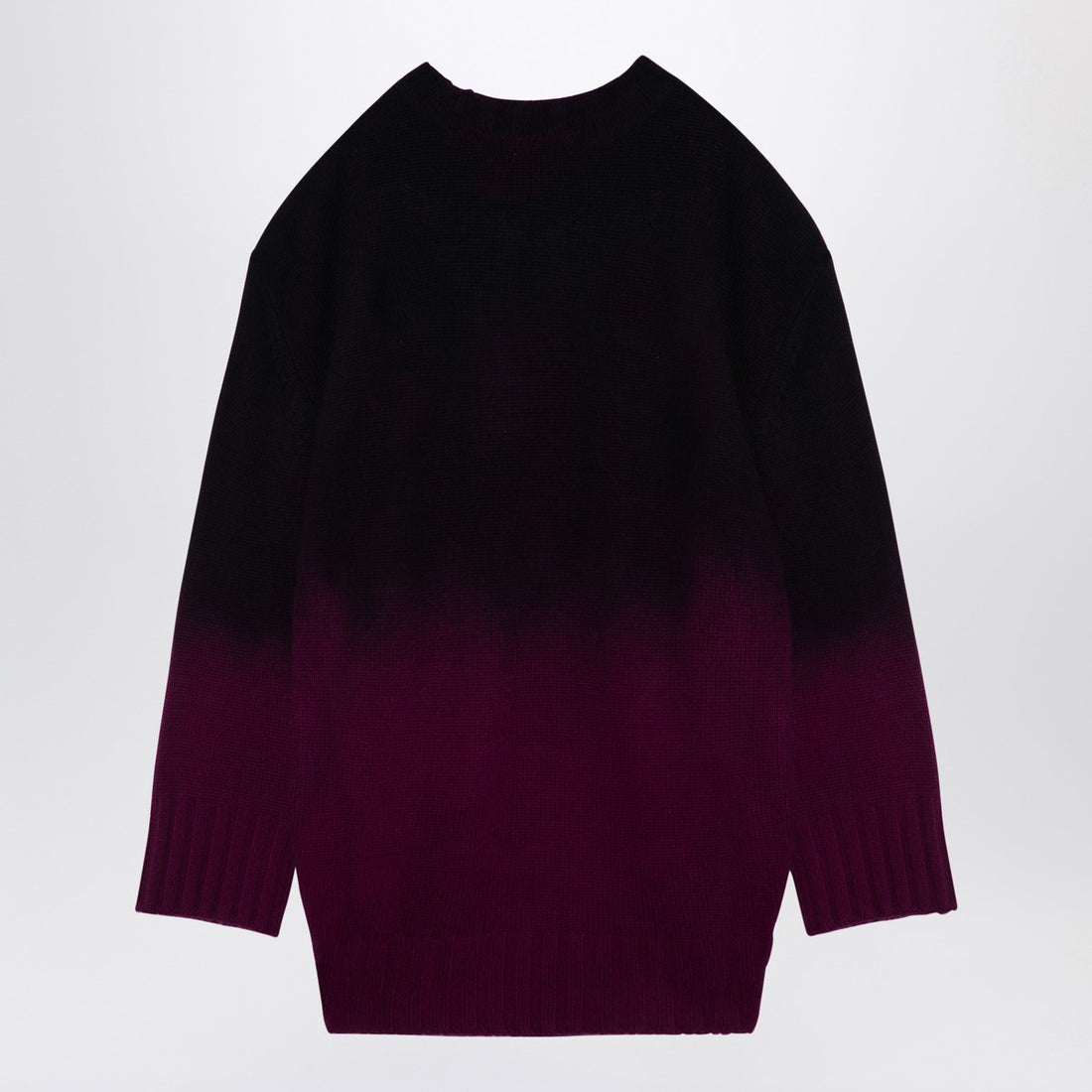 The Attico Oversized Degrade Wool & Cashmere-Blend Jumper Pink