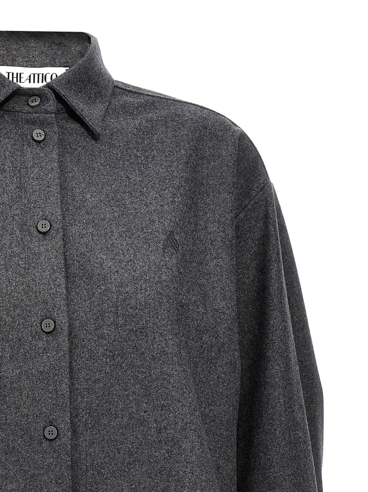 The Attico Eliza Shirt Gray