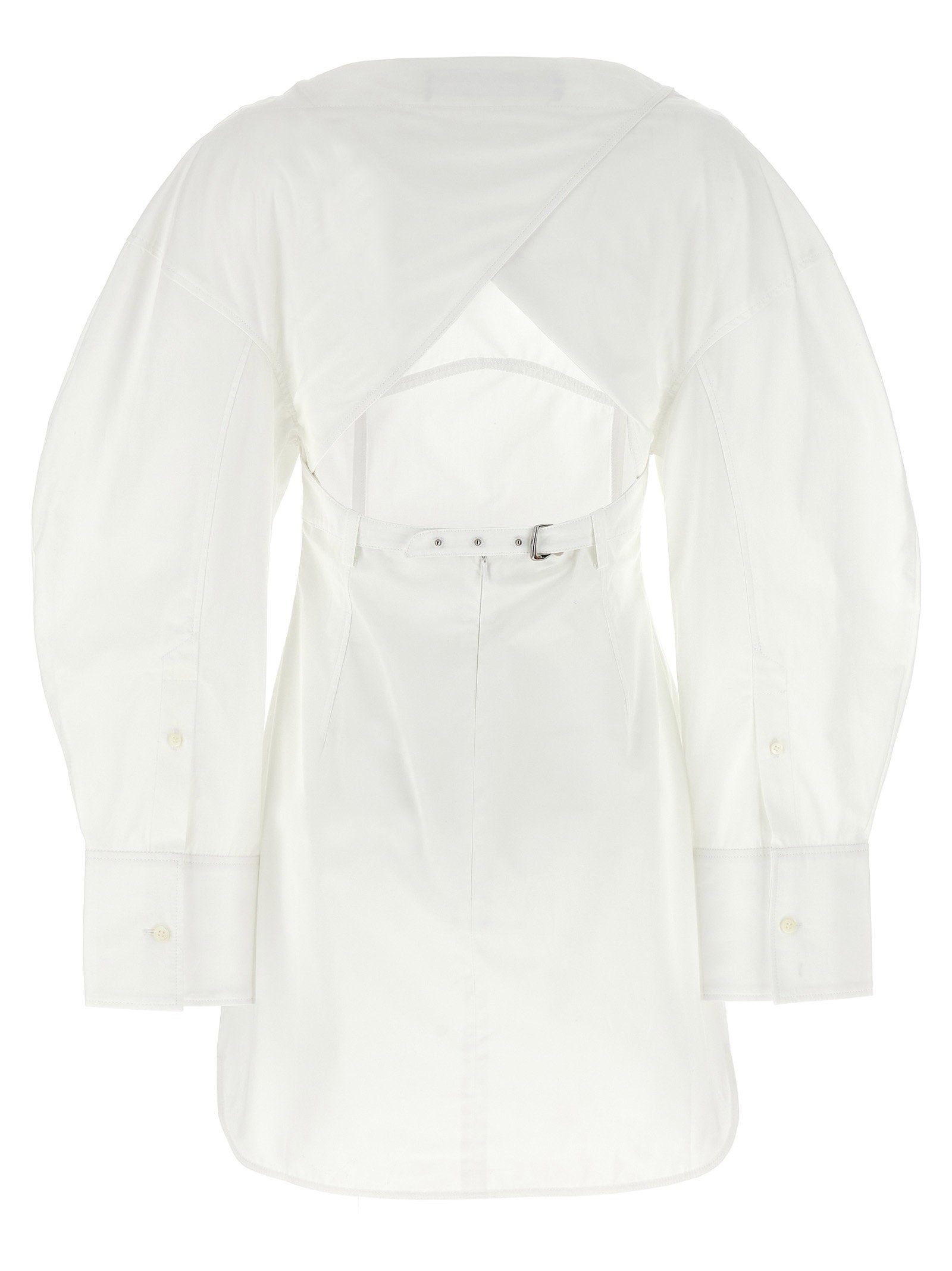 Jacquemus La Robe Chemise Casaco Dress White