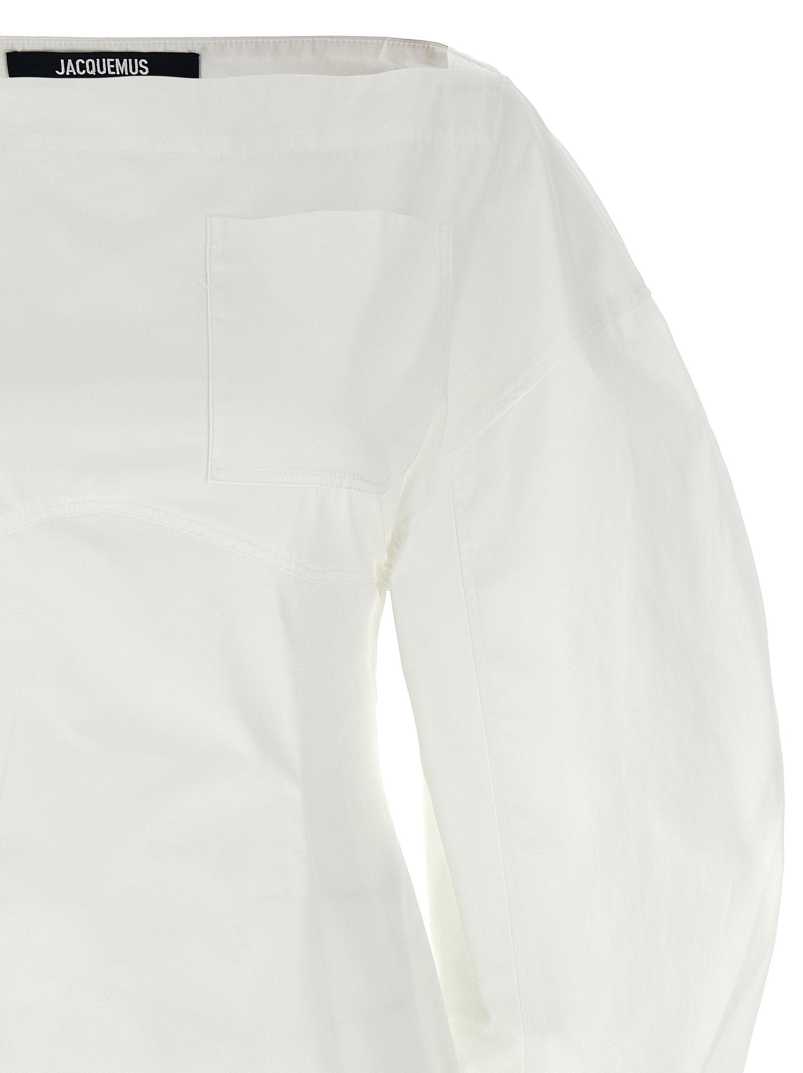 Jacquemus La Robe Chemise Casaco Dress White
